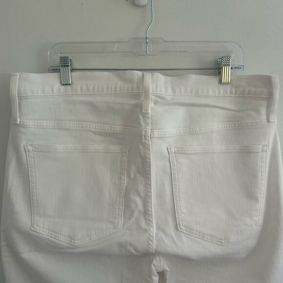 J. Crew Women's Jeans Vintage Slim Straight Button Fly White Denim Size 33 New - Picture 5 of 9